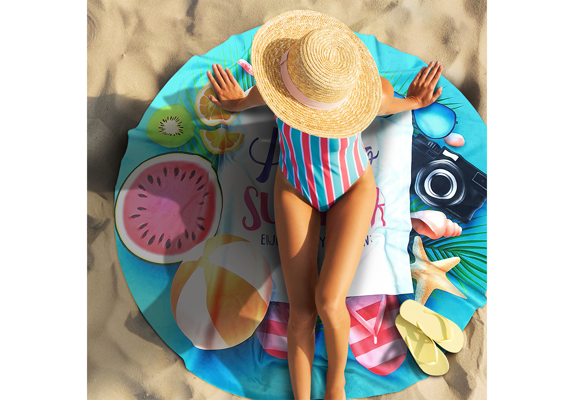 Paradiso Beach Towel - Full Colour Features